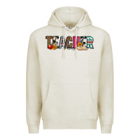 Oatmeal Heather teacher Premium Hoodie - OliviaCreatesArt