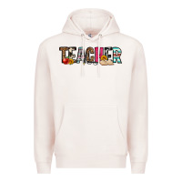 Pale Pink teacher Premium Hoodie - OliviaCreatesArt