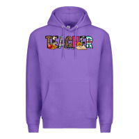 Purple teacher Premium Hoodie - OliviaCreatesArt