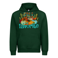 Forest Green fall pumpkin art Urban Hoodie - CowhideDigitalArt