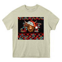 Mossy joy shaggy cow christmas Heavy Core Tee - Jasminsmagicworld