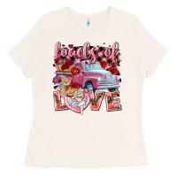 Bone loads of love valentines day truck Ladies Tee - NancyCooperArtShop