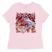 Loads Of Love Valentines Day Truck Ladies Tee | Teevron