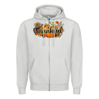 Dove Grey thankful Zipper Hoodie - CowGirlArtShop
