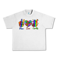 Lunar Rock Peace Love Equality Urban Heavy Tee - BundleAndBundleShop