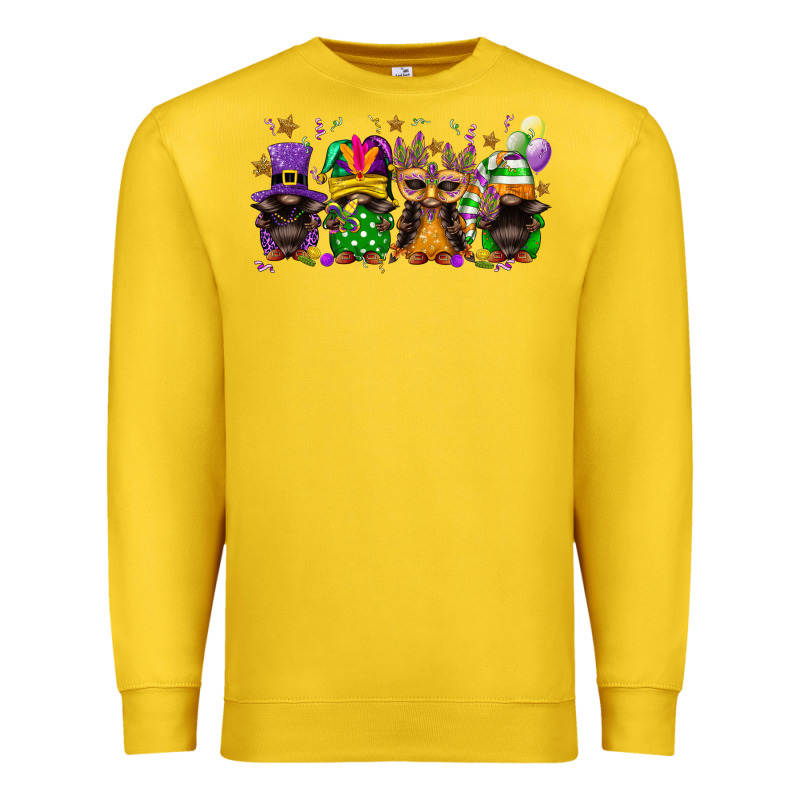 Mardi Gras Afro Gnomies Premium Sweatshirt by FaDigitalArtStudio | Teevron