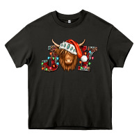 Asphalt joy christmas shaggy cow Heavy Core Tee - Jasminsmagicworld