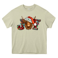 Mossy joy christmas shaggy cow Heavy Core Tee - Jasminsmagicworld