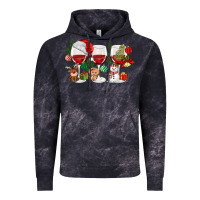 Cloud Black Christmas Wine Glasses Vintage Hoodie - MaliasSmallBusiness