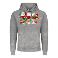 Cloud Rock Christmas Wine Glasses Vintage Hoodie - MaliasSmallBusiness