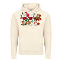 Vintage Artic Christmas Wine Glasses Vintage Hoodie - MaliasSmallBusiness