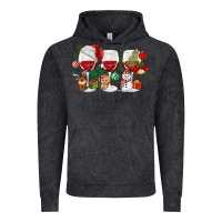 Vintage Black Christmas Wine Glasses Vintage Hoodie - MaliasSmallBusiness
