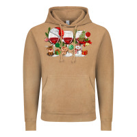 Vintage Camel Christmas Wine Glasses Vintage Hoodie - MaliasSmallBusiness
