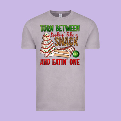 Torn Between Lookin' Like A Snack And Eatin' One Bbs Vintage Tee Designed By Bundleandbundleshop