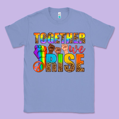 Western Lgbtq+ Together We Rise Classic Tee Designed By Bundleandbundleshop