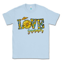 Dusty Blue love summer Classic Tee - CowhideDigitalArt