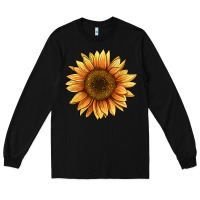 Black sunflower Long Sleeve Tee - BarkalooDesign