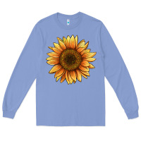 Colony Blue sunflower Long Sleeve Tee - BarkalooDesign