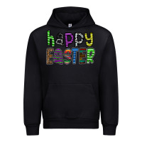 Black Happy Easter Urban Hoodie - CowhideDigitalArt