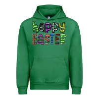Emerald Happy Easter Urban Hoodie - CowhideDigitalArt