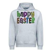 Heather Grey Happy Easter Urban Hoodie - CowhideDigitalArt