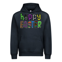 Navy Happy Easter Urban Hoodie - CowhideDigitalArt