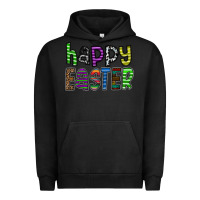 Pigment Black Happy Easter Urban Hoodie - CowhideDigitalArt