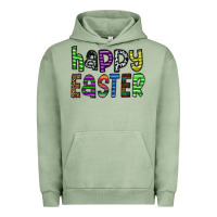 Pigment Oil Green Happy Easter Urban Hoodie - CowhideDigitalArt