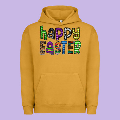 Happy Easter Urban Hoodie Designed By Cowhidedigitalart