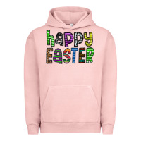 Pigment Salmon Happy Easter Urban Hoodie - CowhideDigitalArt