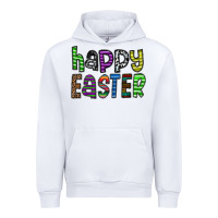White Happy Easter Urban Hoodie - CowhideDigitalArt