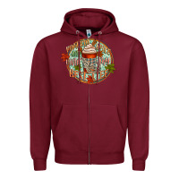 Burgundy pumpkin spice and livin my best life Zipper Hoodie - CowGirlArtShop