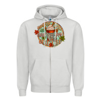 Dove Grey pumpkin spice and livin my best life Zipper Hoodie - CowGirlArtShop