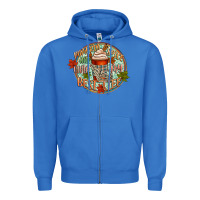 True Royal pumpkin spice and livin my best life Zipper Hoodie - CowGirlArtShop