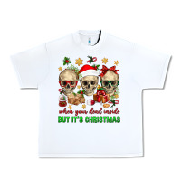 White When Your Dead Inside But It's Christmas Urban Heavy Tee - BundleAndBundleShop