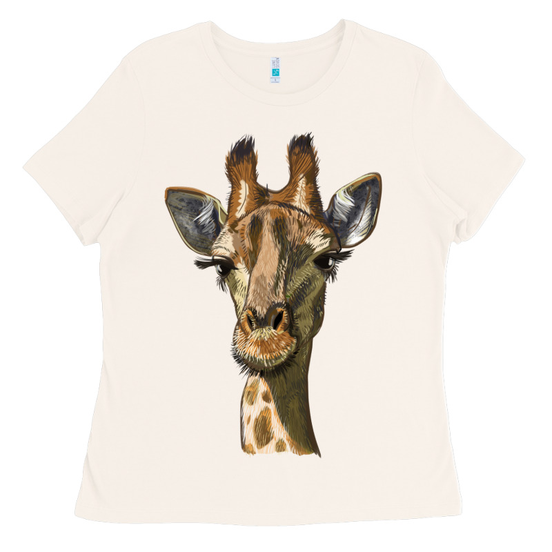 Giraffe Head Ladies Tee by LillyAllenDesigns | Teevron