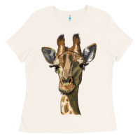 Bone giraffe head Ladies Tee - LillyAllenDesigns