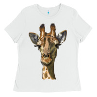 White giraffe head Ladies Tee - LillyAllenDesigns