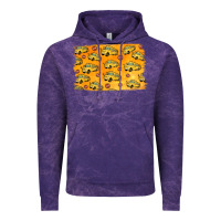 Cloud Purple School Bus Pattern Vintage Hoodie - Jasminsmagicworld