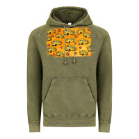 Vintage Olive School Bus Pattern Vintage Hoodie - Jasminsmagicworld