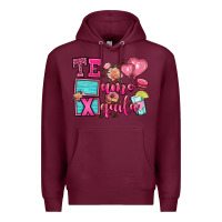 Burgundy te amo te quila Premium Hoodie - OliviaCreatesArt
