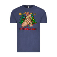 Vintage Denim christmas nail bbs Vintage Tee - BundleAndBundleShop