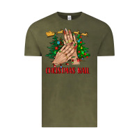 Vintage Olive christmas nail bbs Vintage Tee - BundleAndBundleShop