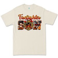 Bone American Flag Firefighter Son Premium Tee - LillyAllenDesigns