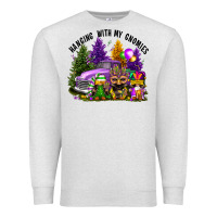 Oatmeal Heather mardi gras hanging with my gnomies Premium Sweatshirt - FaDigitalArtStudio