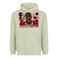 Matcha My dog is my Valentine's Day Heavyweight Hoodie - FaDigitalArtStudio