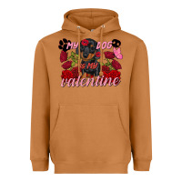 Meerkat My dog is my Valentine's Day Heavyweight Hoodie - FaDigitalArtStudio