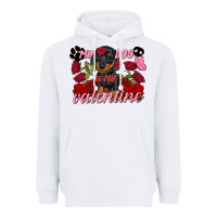 White My dog is my Valentine's Day Heavyweight Hoodie - FaDigitalArtStudio