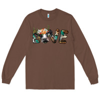 Chestnut love with holstein cow Long Sleeve Tee - BarkalooDesign