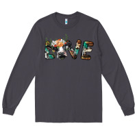 Smoke love with holstein cow Long Sleeve Tee - BarkalooDesign